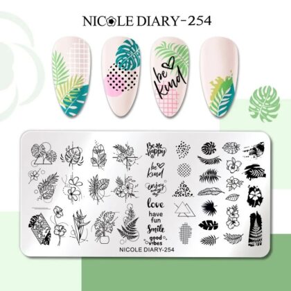 Plantilla de stamping Nicole Diary 254