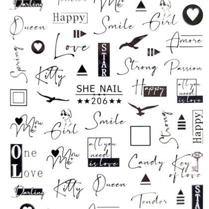 Sticker she nail 206