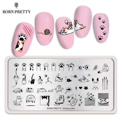 Plantilla de stamping Born Pretty Animal L003