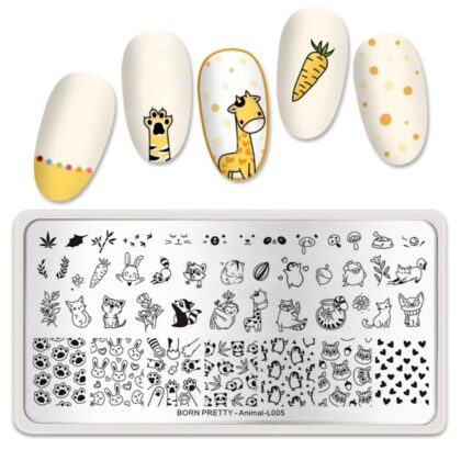 Plantilla de stamping Born Pretty Animal L005