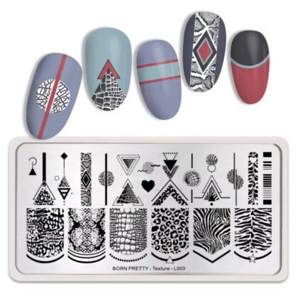Plantilla de stamping Born Pretty Texture L003