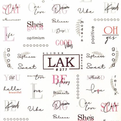 Water decal LAK 277