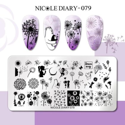 Plantilla de stamping Nicole Diary 079