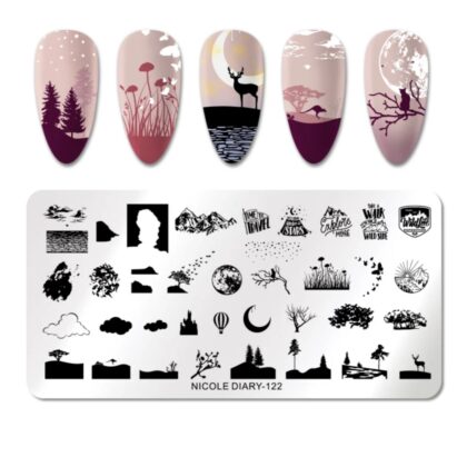 Plantilla de stamping Nicole Diary 122