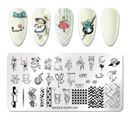 Plantilla de stamping Nicole Diary 200
