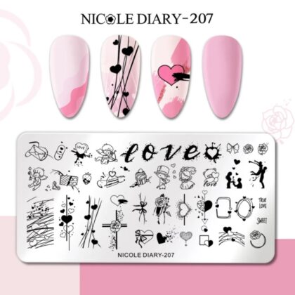 Plantilla de stamping Nicole Diary 207