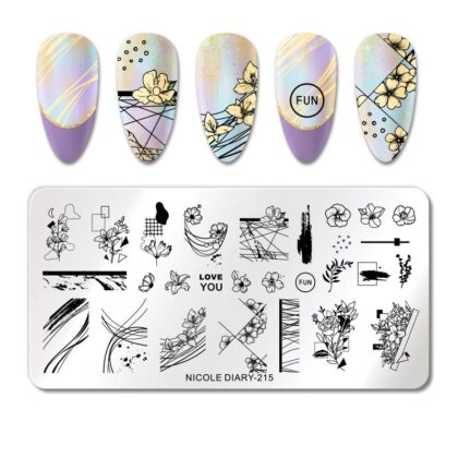 Plantilla de stamping Nicole Diary 215