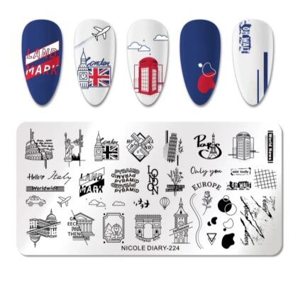 Plantilla de stamping Nicole Diary 224