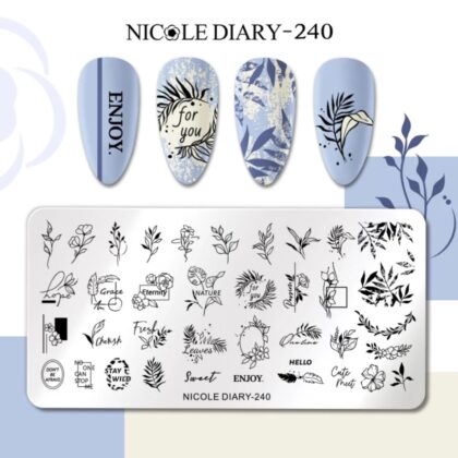 Plantilla de stamping Nicole Diary 240
