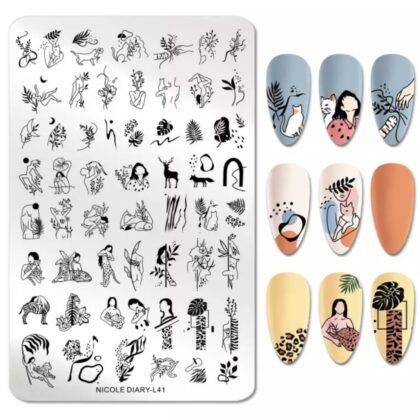 Plantilla de stamping Nicole Diary L41