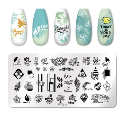 Plantilla de stamping Pict You J018